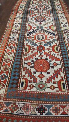 Antique Kazak Caucasian Runner 310 x 111  - 4004846