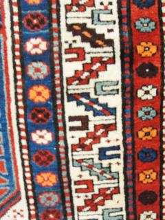 Antique Kazak Kurdish Runner 36 x 134  - 3961431