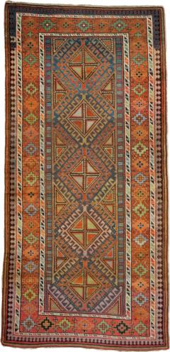 Antique Kazak Rug 3 11 x 8 1  - 4460977