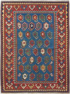 Antique Kazak Rug 3 3 x 4 4  - 4405538