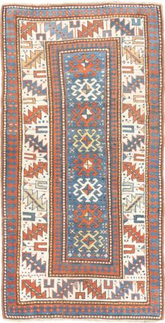 Antique Kazak Rug 3 7 x 6 9  - 4406162