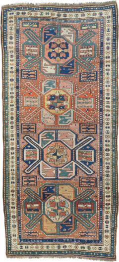 Antique Kazak Rug 311 x 87 - 4355775