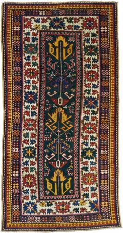 Antique Kazak Rug 33 x 64 - 4355614