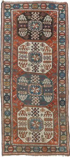Antique Kazak Rug 4 0 x 9 5  - 4405474