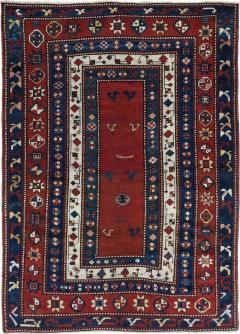 Antique Kazak Rug 4 11 x 7 0  - 4332343