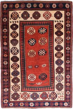 Antique Kazak Rug 4 2 x 6 4  - 4318986