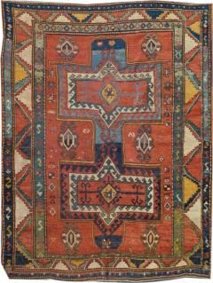 Antique Kazak Rug 5 3 x 7 2  - 4406190