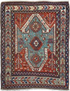 Antique Kazak Rug 52 x 67 - 4334639
