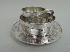 Antique Kerr American Art Nouveau Sterling Silver Fairytale Baby Set - 3753661
