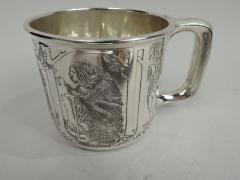 Antique Kerr American Art Nouveau Sterling Silver Fairytale Baby Set - 3753710