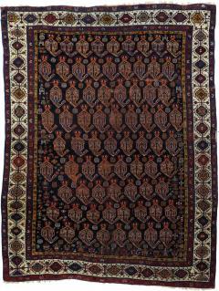 Antique Khamseh Rug 5 9 x 7 5  - 4460933