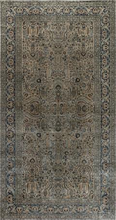Antique Khorassan Botanic Design Handmade Wool Rug - 2447871