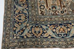 Antique Khorassan Botanic Design Handmade Wool Rug - 2447873