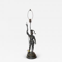Antique Knight in Armor Figural Table Lamp - 1942963