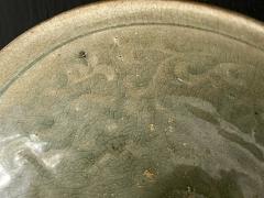 Antique Korean Ceramic Bowl with Incised Design - 2071394