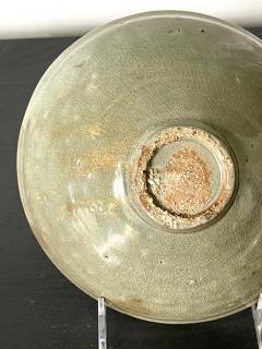 Antique Korean Ceramic Bowl with Incised Design - 2071395