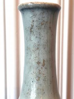 Antique Korean Ceramic White Glazed Bottle Vase Joseon Dynasty - 1967825