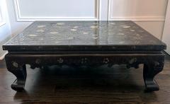 Antique Korean Lacquer Coffee Table with Elaborate Inlays - 3972803