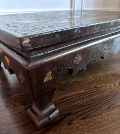 Antique Korean Lacquer Coffee Table with Elaborate Inlays - 3972813