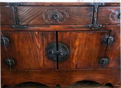 Antique Korean Scholar Book Storage Chest with Buddhism Symbols - 3970132