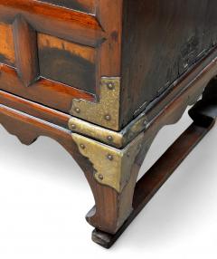 Antique Korean Two Level Storage Chest Ich ung Nong with Persimmon Panels - 4349364