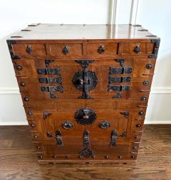 Antique Korean Two Level Wood Chest Jeon Ju Jang - 4576301