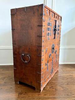 Antique Korean Two Level Wood Chest Jeon Ju Jang - 4576302