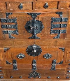 Antique Korean Two Level Wood Chest Jeon Ju Jang - 4576304
