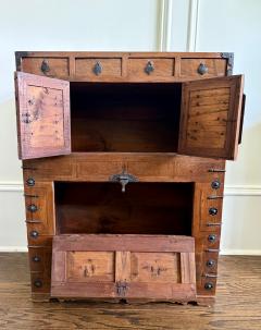Antique Korean Two Level Wood Chest Jeon Ju Jang - 4576306