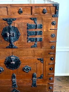 Antique Korean Two Level Wood Chest Jeon Ju Jang - 4576307