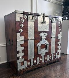 Antique Korean Wedding Bandaji Chest Pyongyang Joseon Dynasty - 4115496