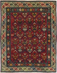 Antique Kuba Rug 3 1 x 3 10  - 4405535