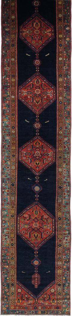 Antique Kurdish Runner 3 1 x 15 11  - 4458630