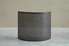 Antique Large Demi Lune Fire Screen in Wrought Iron 19th Century - 4394913