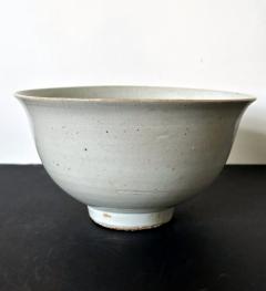 Antique Large Korean Ceramic White Bowl Joseon Dynasty - 3728955