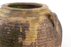 Antique Large Spanish Terracotta Olive Jar With 3 Handles - 4751825