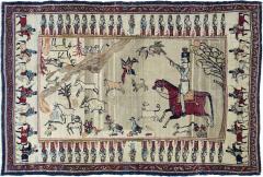 Antique Lavar Kerman Rug 3 8 x 5 10  - 4327759