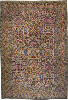 Antique Lavar Kerman Rug 9 7 x 14 1  - 4458566