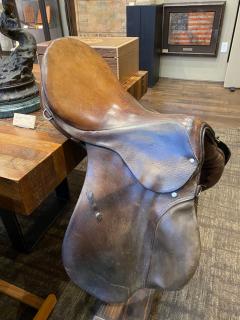 Antique Leather Riding Saddle Circa 1920 - 3672909