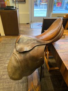 Antique Leather Riding Saddle Circa 1920 - 3672916