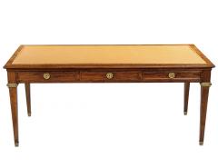 Antique Leather Top French Louis XVI Style Writing Desk - 4410773