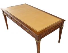 Antique Leather Top French Louis XVI Style Writing Desk - 4410779