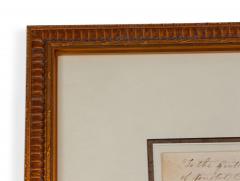 Antique Letters with Central Oval Portrait in a Wooden Frame - 4517337