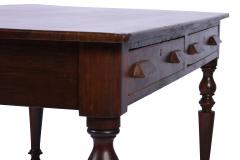 Antique Library Table 19th Century Walnut Germany or Austria - 1876178