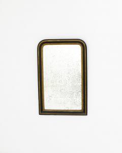 Antique Louis Philippe Black Gilded Mirror - 3471849