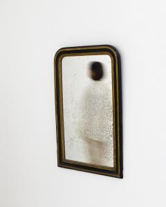 Antique Louis Philippe Black Gilded Mirror - 3471852