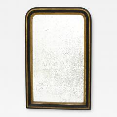 Antique Louis Philippe Black Gilded Mirror - 3501842