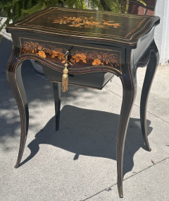 Antique Louis Philippe Ebony Inlaid Vanity Dressing Table - 3639590