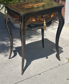 Antique Louis Philippe Ebony Inlaid Vanity Dressing Table - 3639604