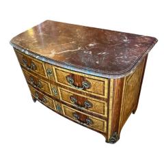 Antique Louis XIV Kingwood Inlaid Parquetry Chest of Drawers Commode - 4324644